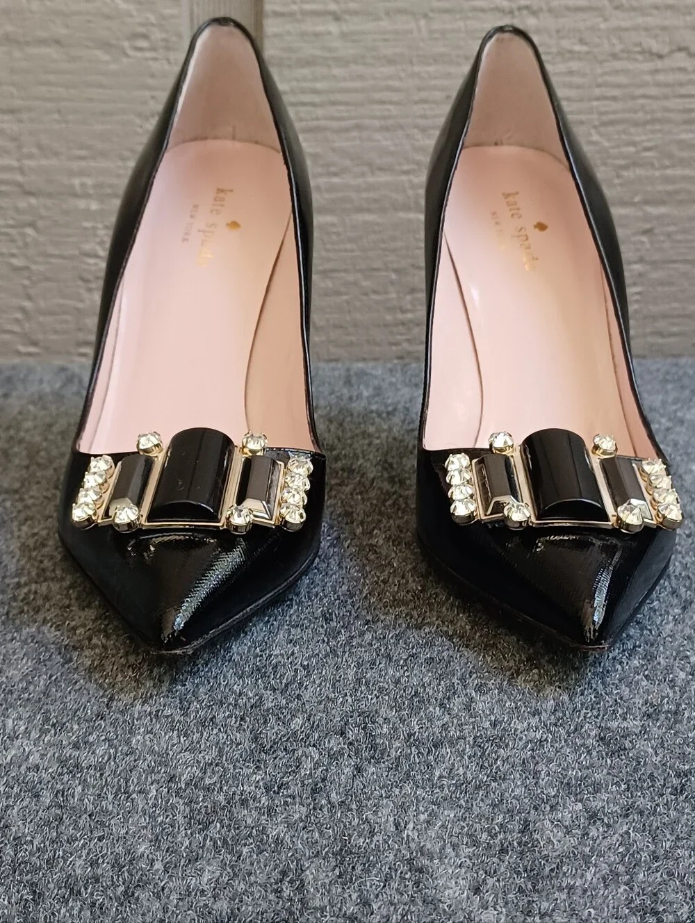 Kate Spade Laylee Pumps High Heels Shoe Size 9 B Women Embellished In Black